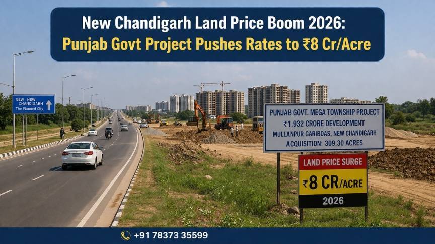 New Chandigarh Land: From ₹5 Cr to ₹8 Cr – 2026’s Premier Investment Opportunity